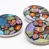 Circle Brooches- Birds and Flowers